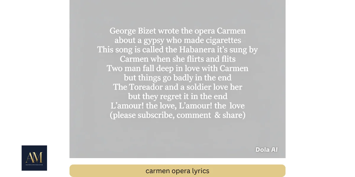 carmen opera lyrics